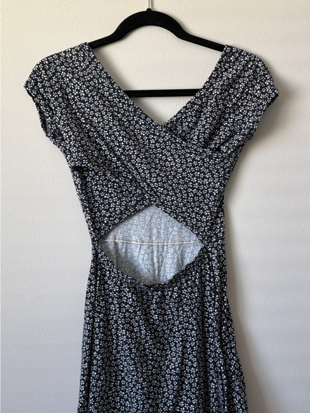 Brandy Melville Floral Fit-and-Flare Dress w/ Cross-Back - Picture 2 of 5